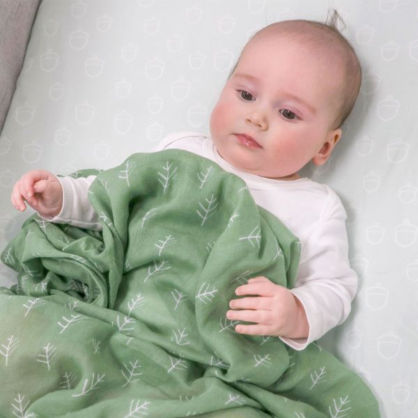 Bubba Blue Nordic Muslin Wrap Avocado/Forest 3pk