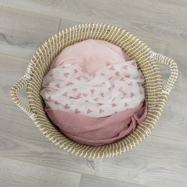 Bubba Blue Nordic Muslin Wrap 3pk Dusty Berry/Rose