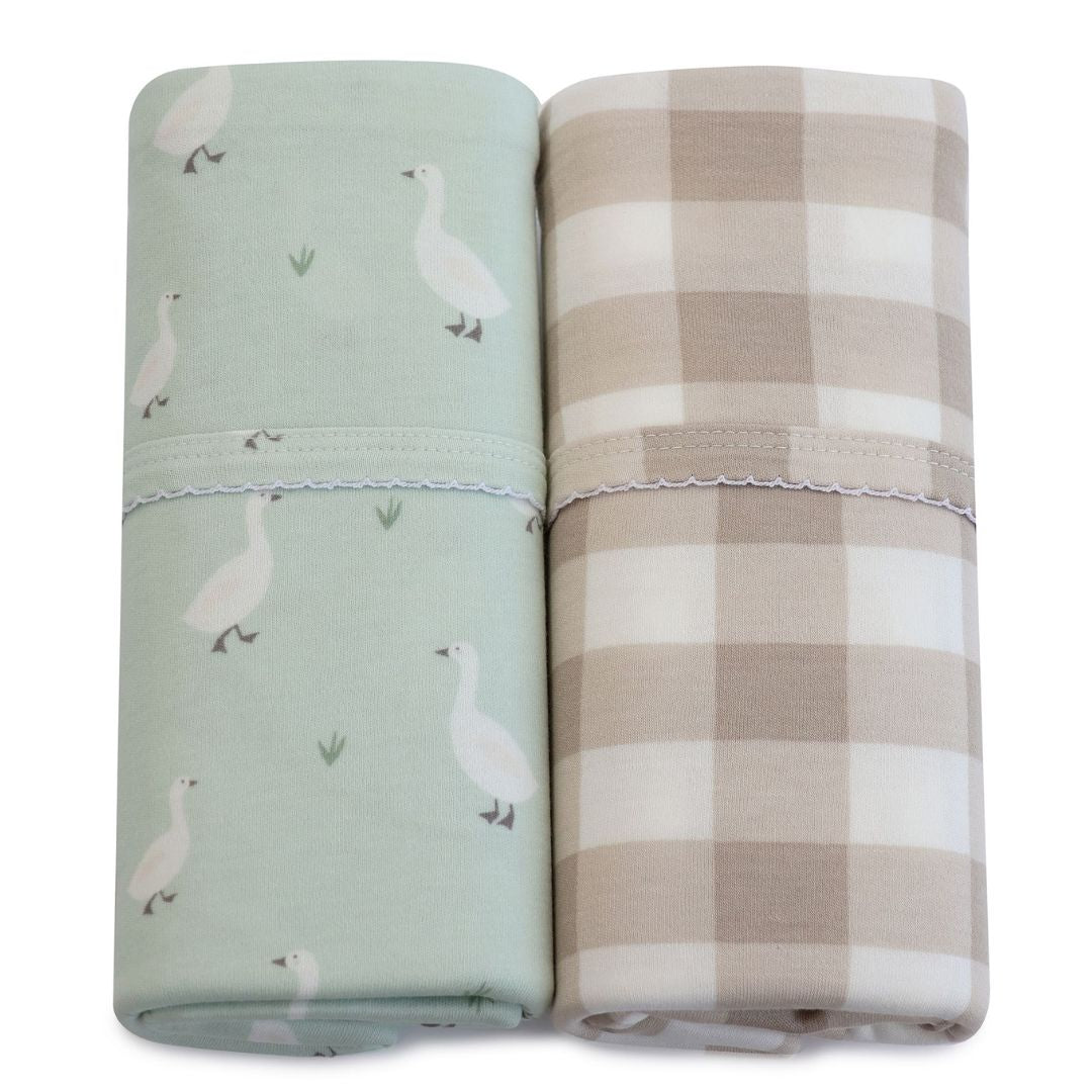 Bubba Blue Provincial Jersey Wraps 2pk Olive/Taupe