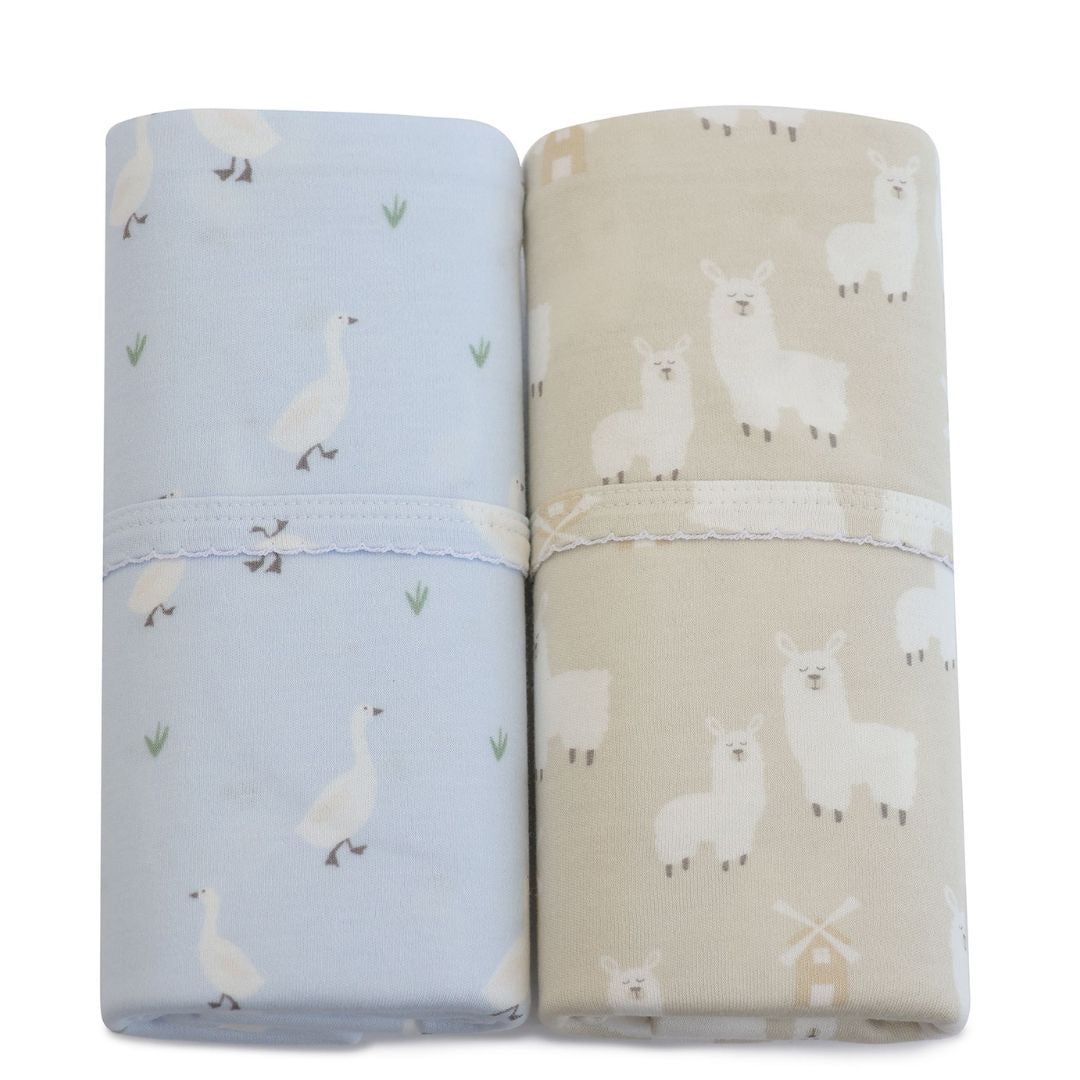 Bubba Blue Provincial Jersey Wraps 2pk Sky/Almond