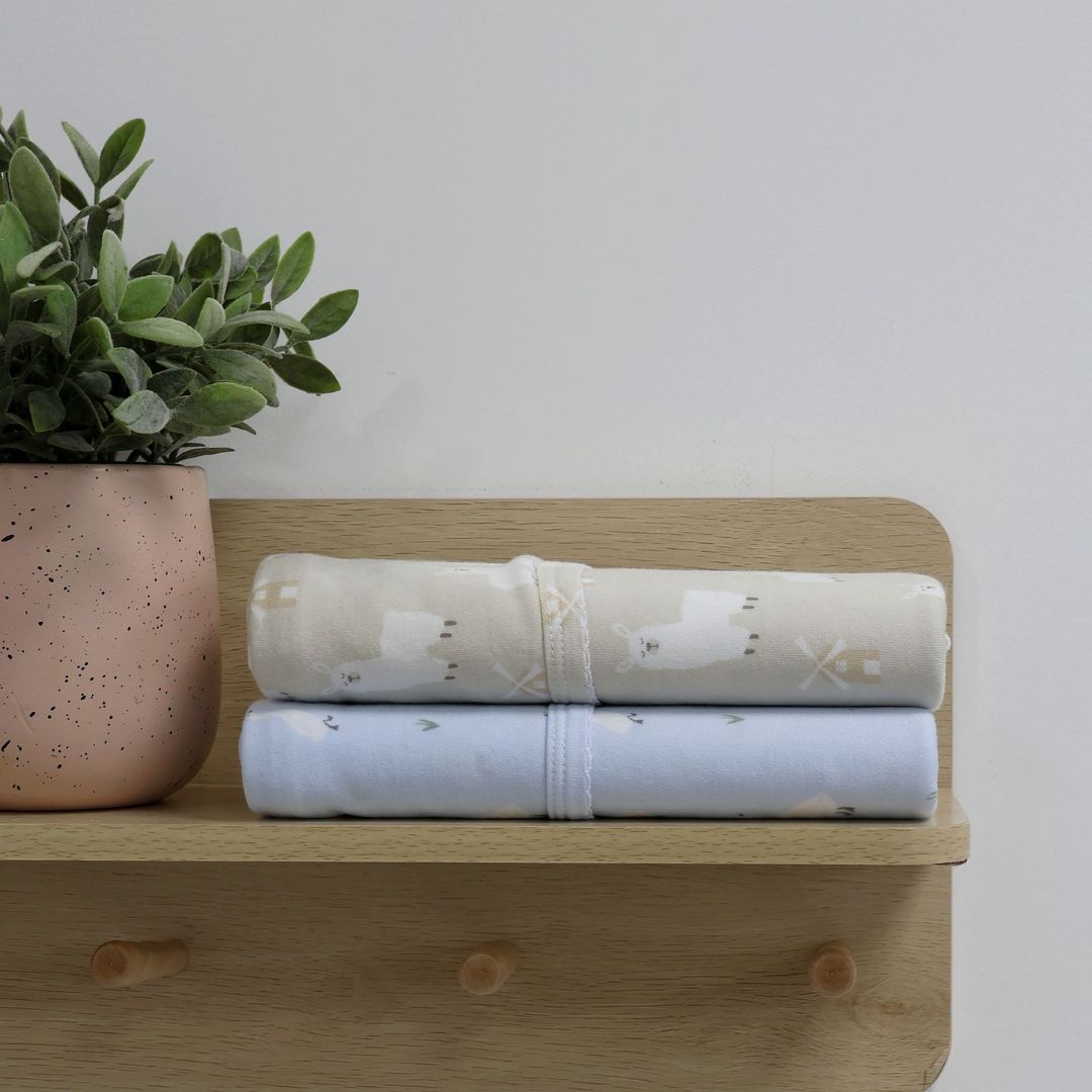 Bubba Blue Provincial Jersey Wraps 2pk Sky/Almond