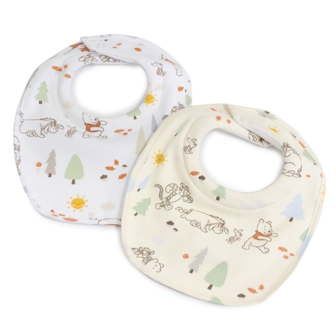 Bubba Blue Winnie the Pooh Dribble Bibs 2 Pack