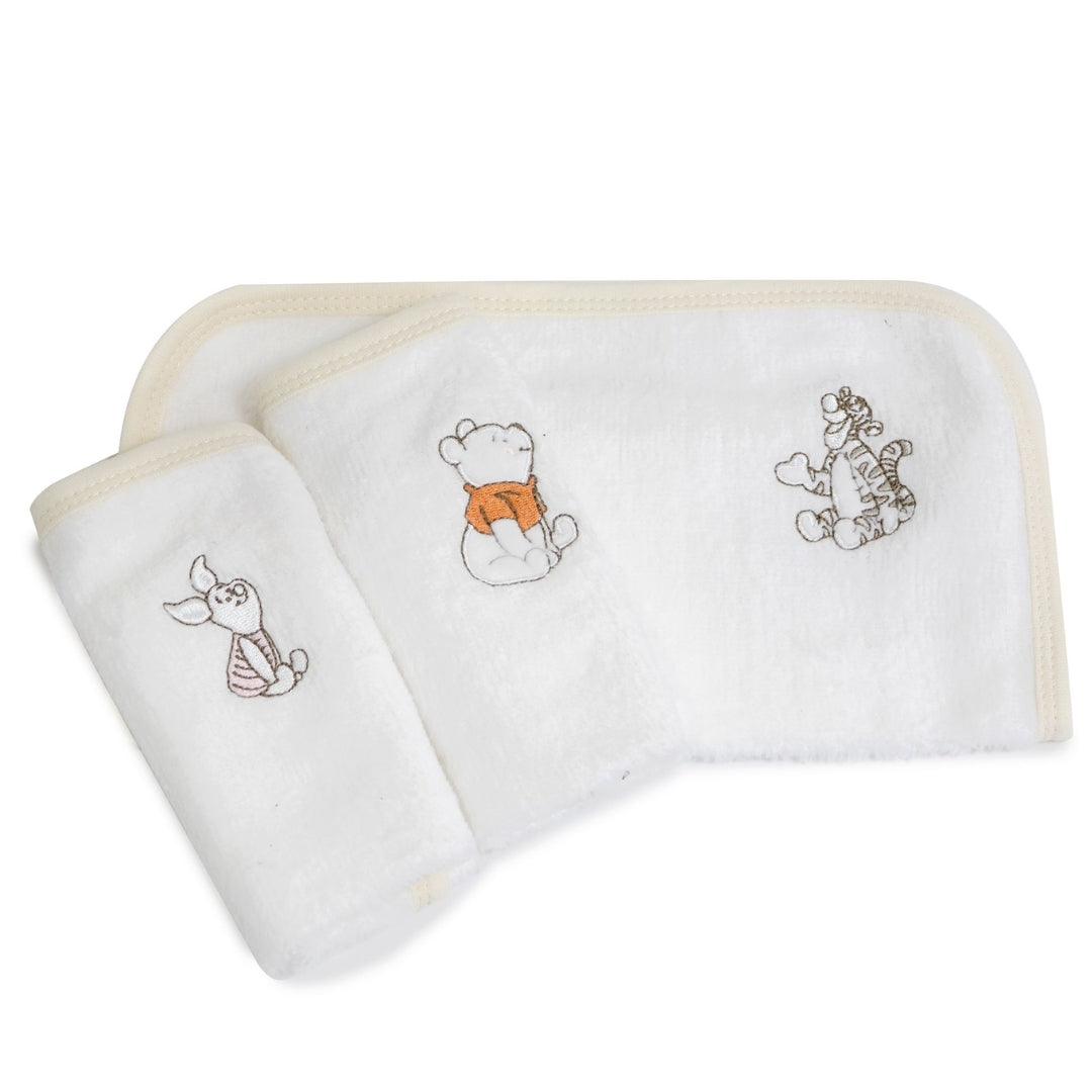 Bubba Blue Winnie The Pooh Face Washers 3 Pack