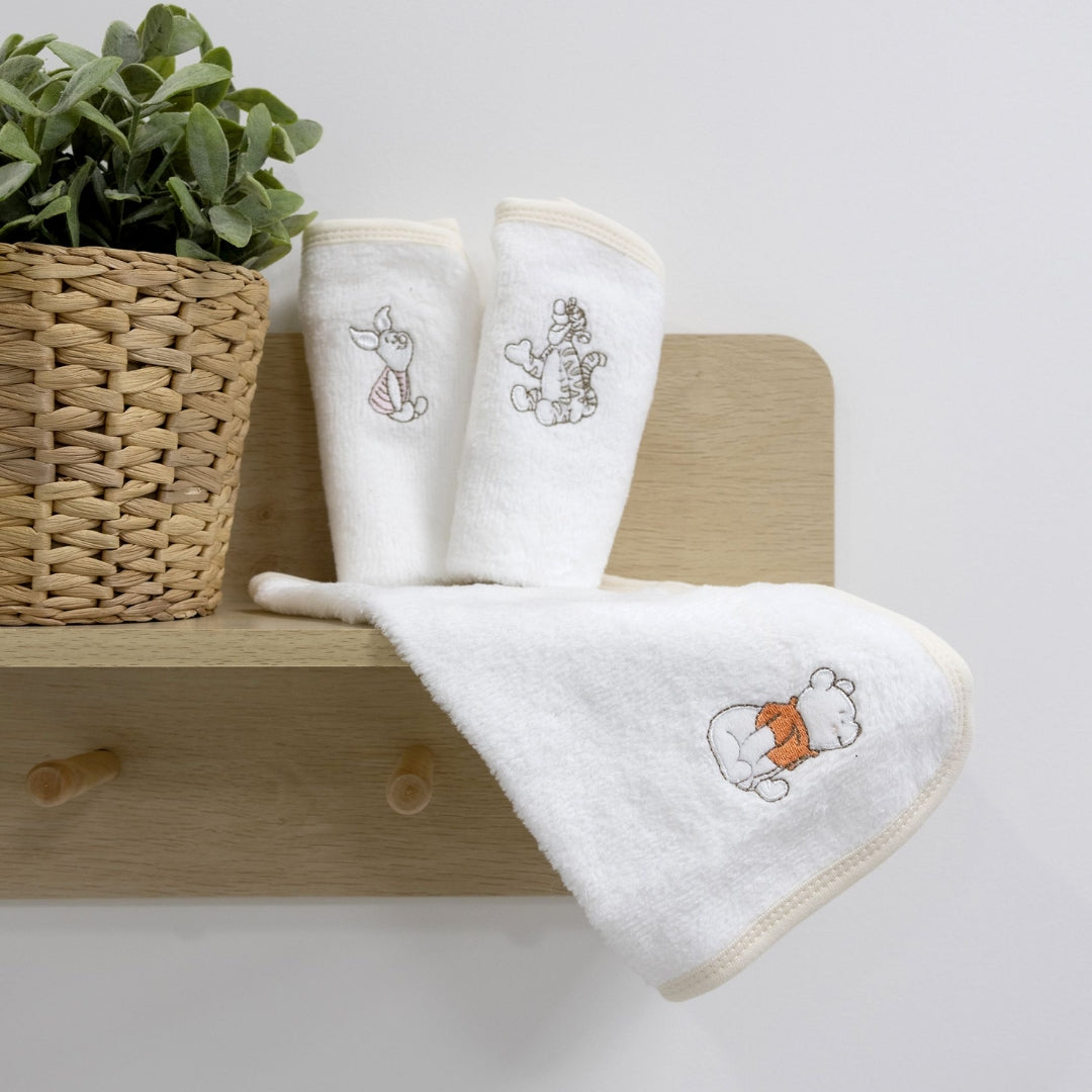 Bubba Blue Winnie The Pooh Face Washers 3 Pack