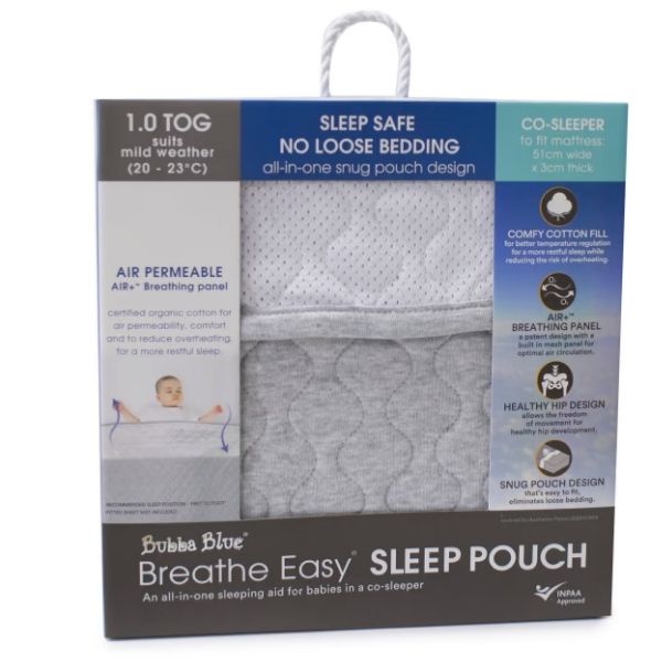 Bubba Blue Breathe Easy Sleep Pouch CoSleeper 1.0Tog