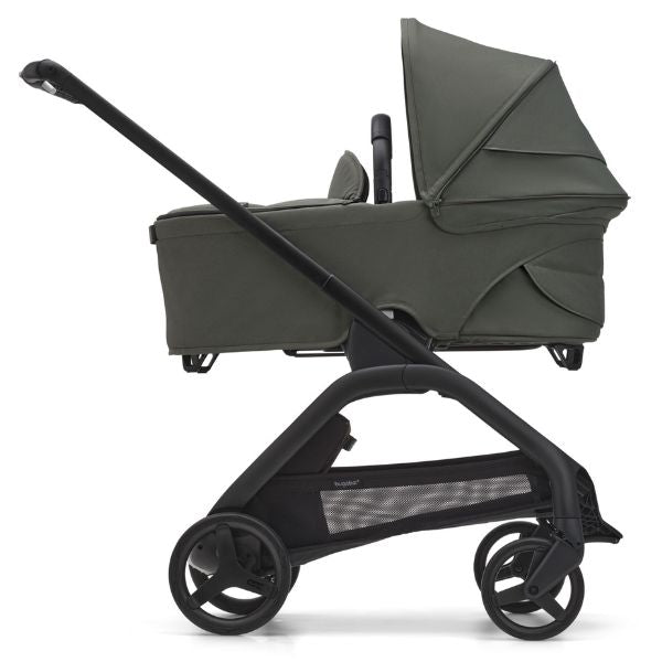 Bugaboo Dragonfly Complete Pram BLACK/FOREST GREEN-FOREST GREEN + Bassinet