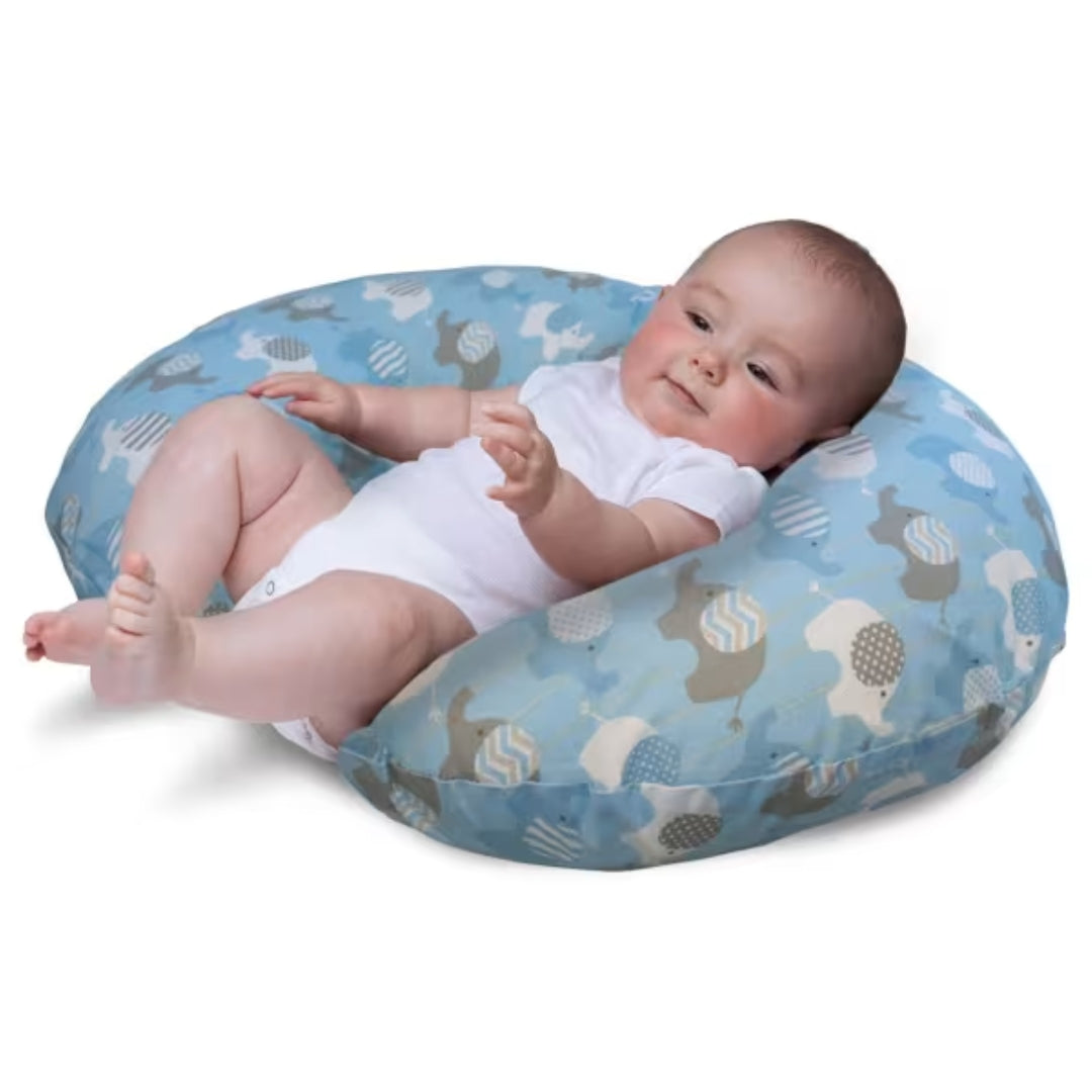 Chicco Boppy Pillow Blue Elephants