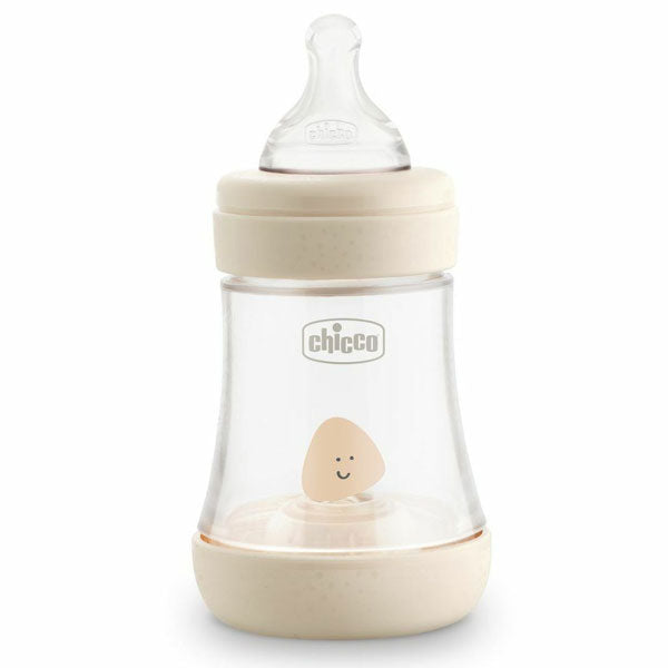 Chicco Perfect5 Silicone Bottle 150ml Slow Flow 0m+ Natural