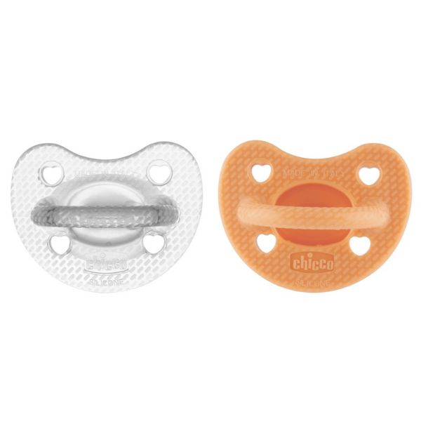 Chicco PhysioSoft Luxe Soother 16-36m 2pc Orange/Transparent