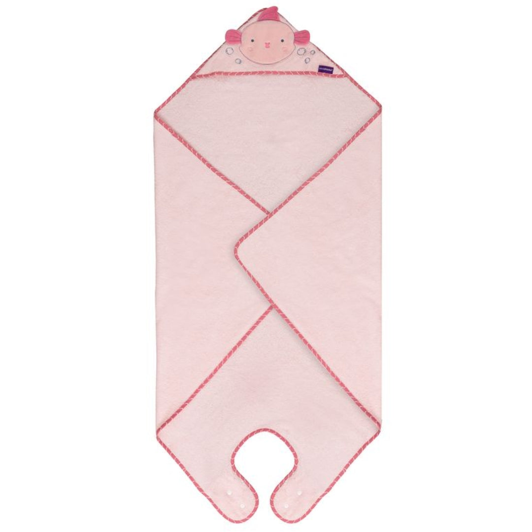 ClevaMama Bamboo Apron Bath Towel Pink