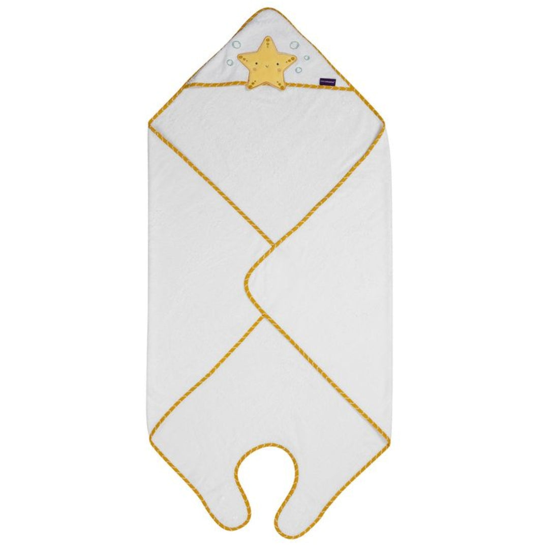 ClevaMama Bamboo Apron Bath Towel White/Honey