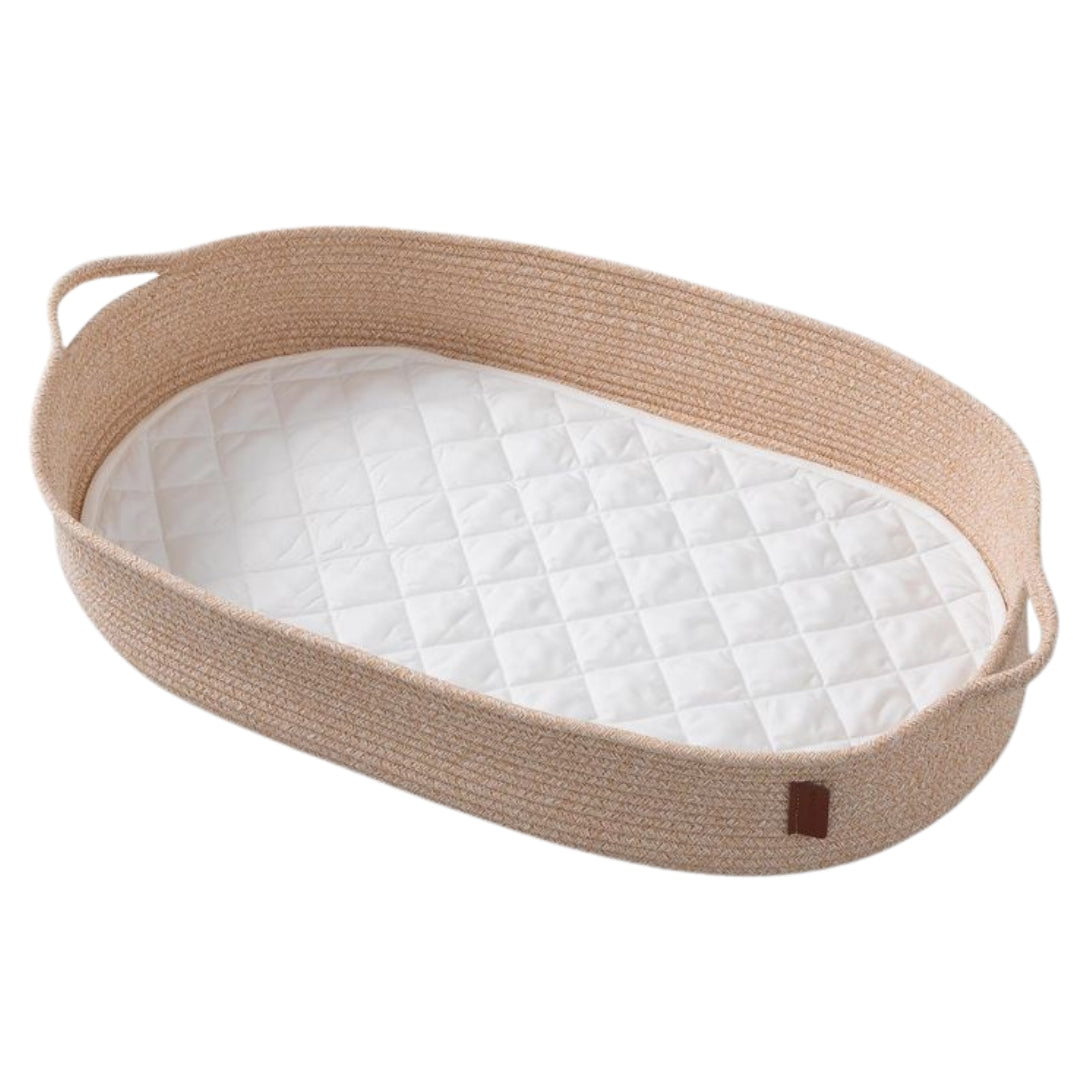 ClevaMama Changing Basket with Quilted Waterproof Mat