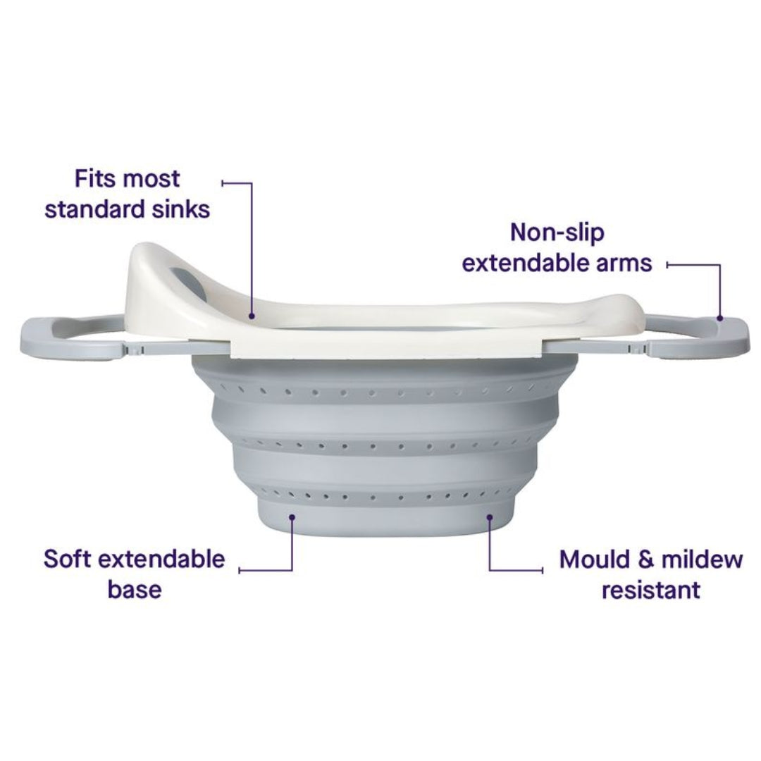 ClevaMama ClevaBath The Sink Bath Grey