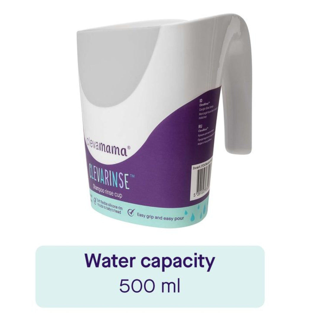 ClevaMama ClevaRinse Shampoo Rinse Cup 500ml Grey