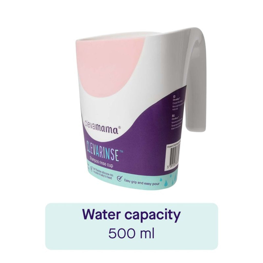 ClevaMama ClevaRinse Shampoo Rinse Cup 500ml Pink