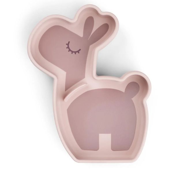 Done By Deer Silicone Stick & Stay Snack Plate Lalee Powder
