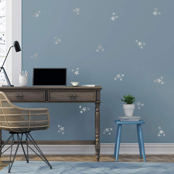 Decowall Little Stars Graphic Stickers Silver