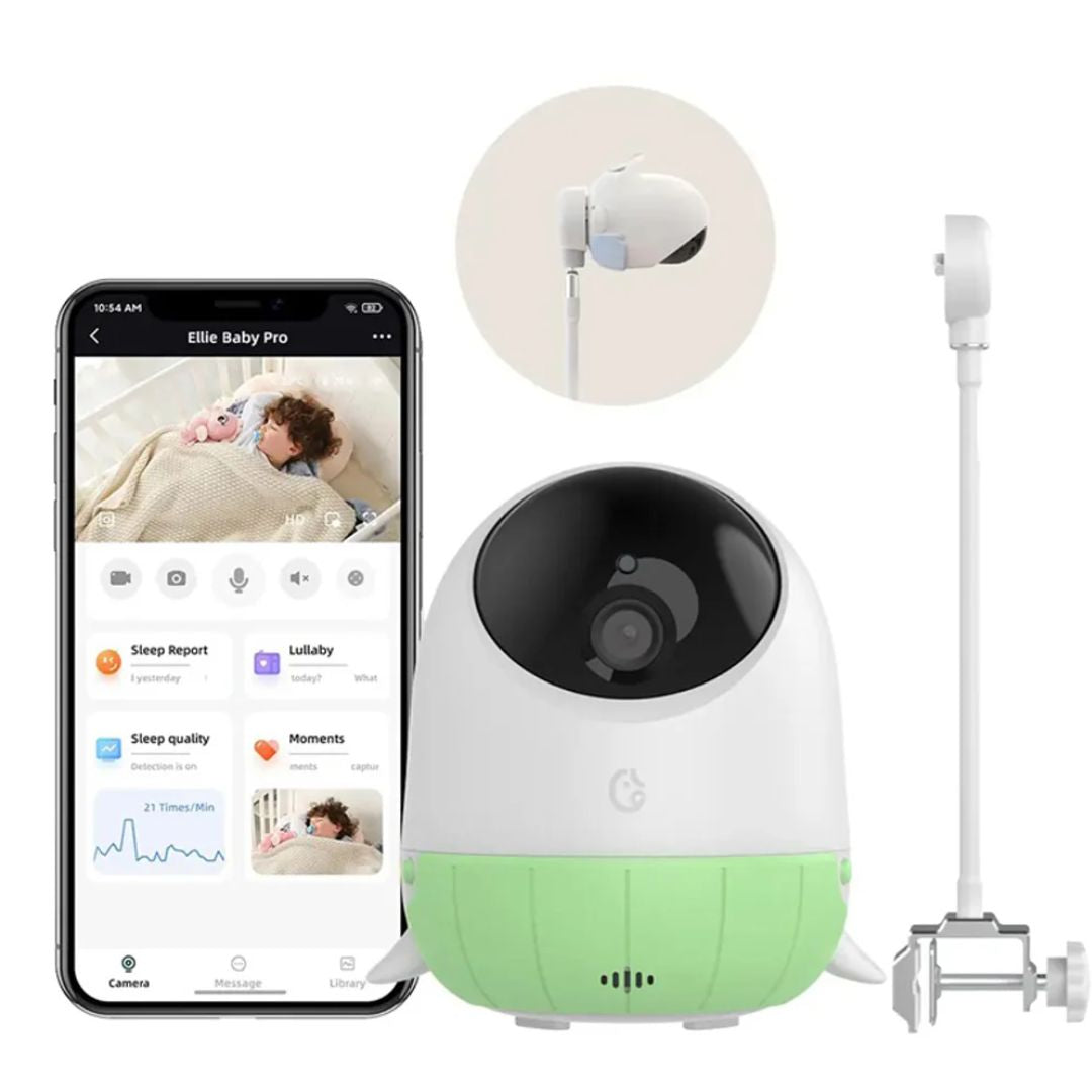 Ellie Baby Pro Baby Camera Green