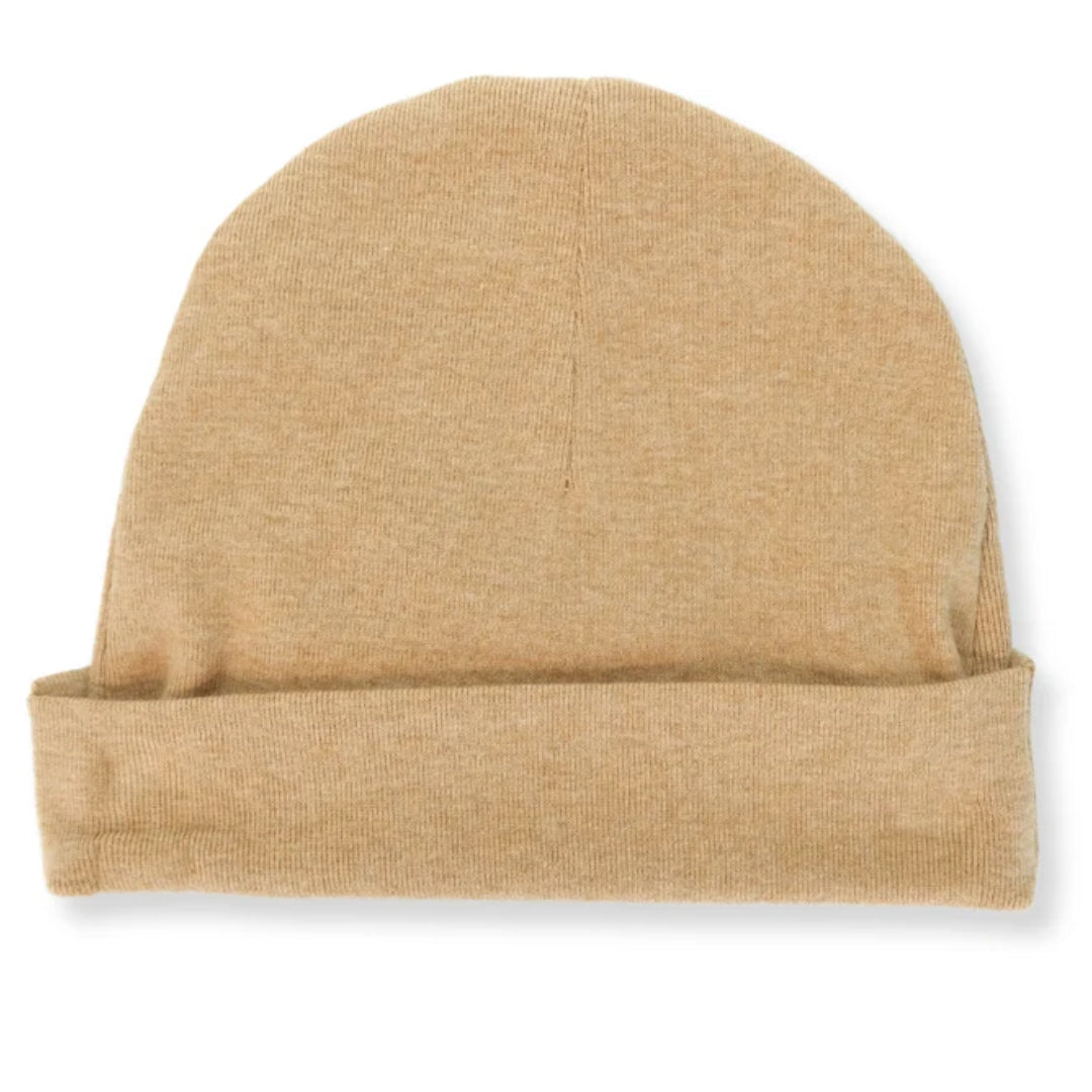 Fibre For Good Undyed Organic Cotton Double Layer Beanie Dark Brown