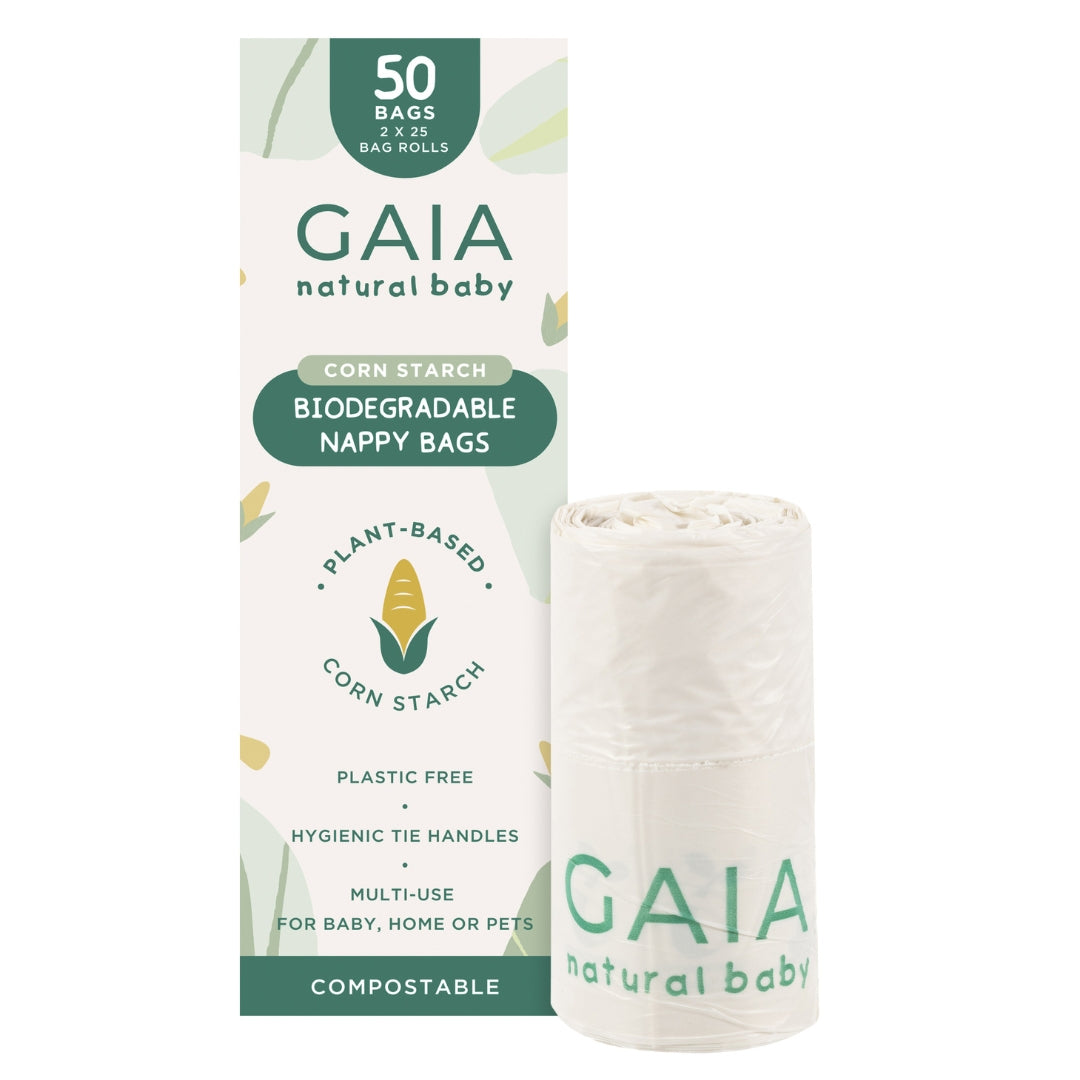 Gaia Biodegradable Nappy Bags 50pk
