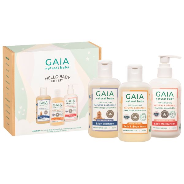 Gaia Natural Baby Hello Baby Gift Set