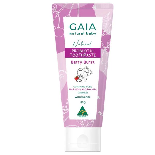 GAIA Natural Baby Probiotic Toothpaste Berry Burst 50g