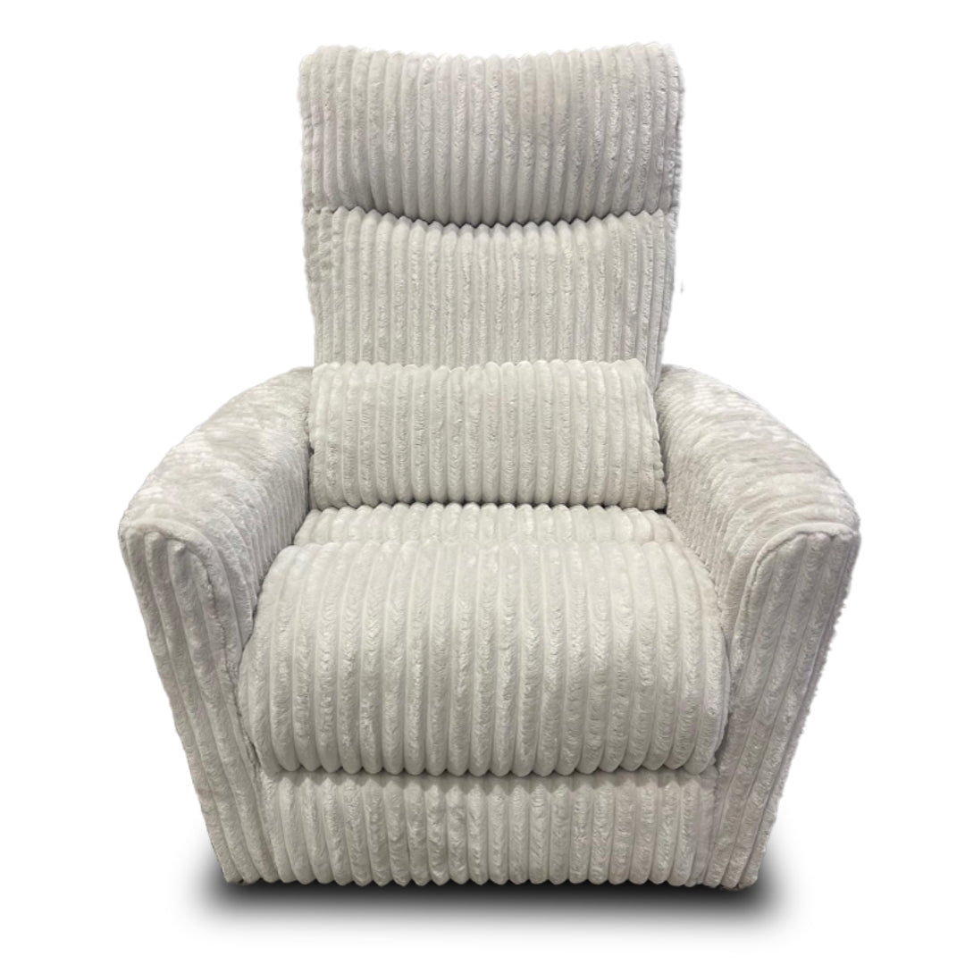 Gusto + Darcy Anesi Reclining Rocking Chair Ivory Jumbo Cord