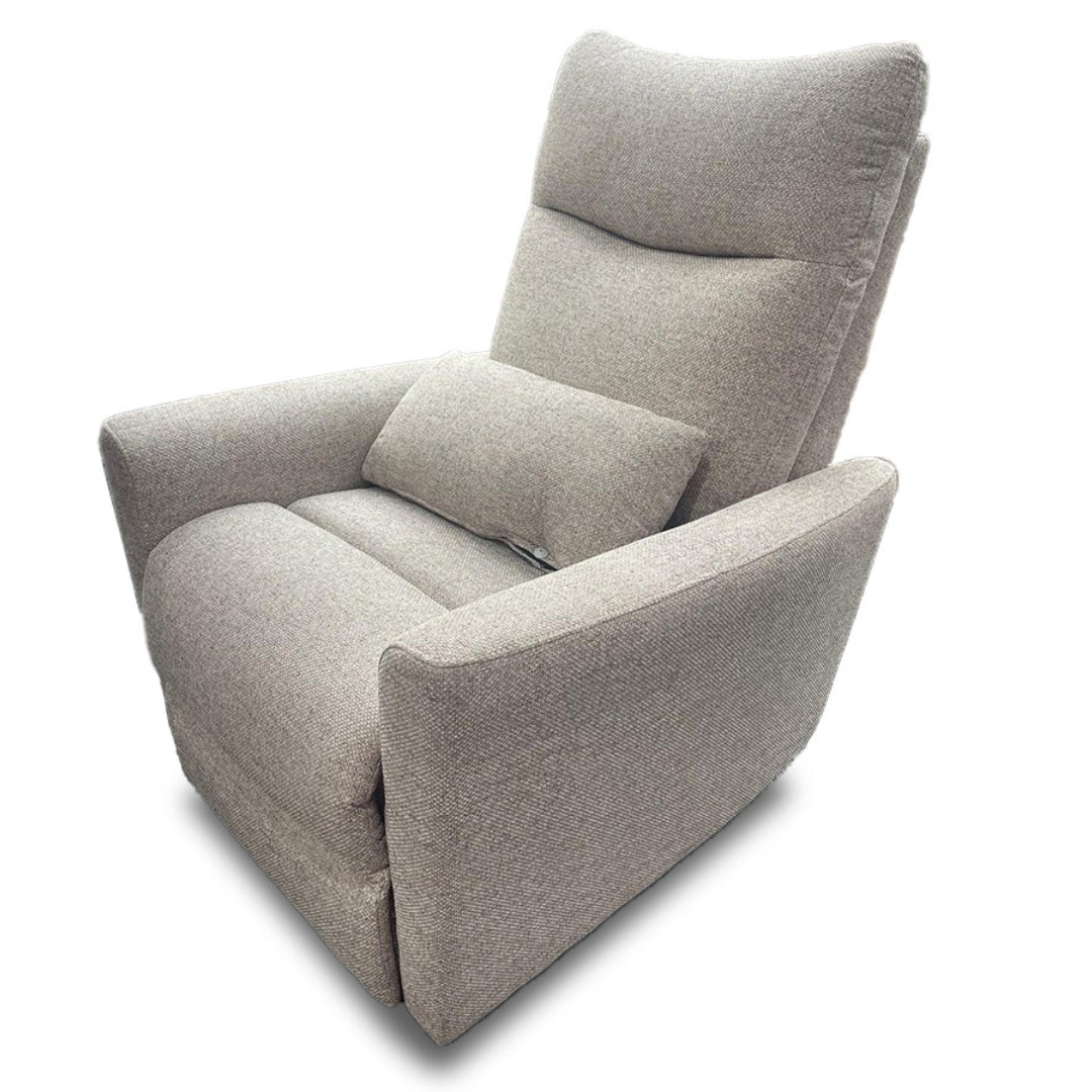 Gusto + Darcy Costa Electric Reclining Rocking Chair Truffle Dobby Performance Weave