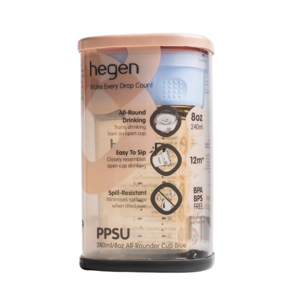 Hegen PCTO 240ml All-Rounder Cup PPSU Blue