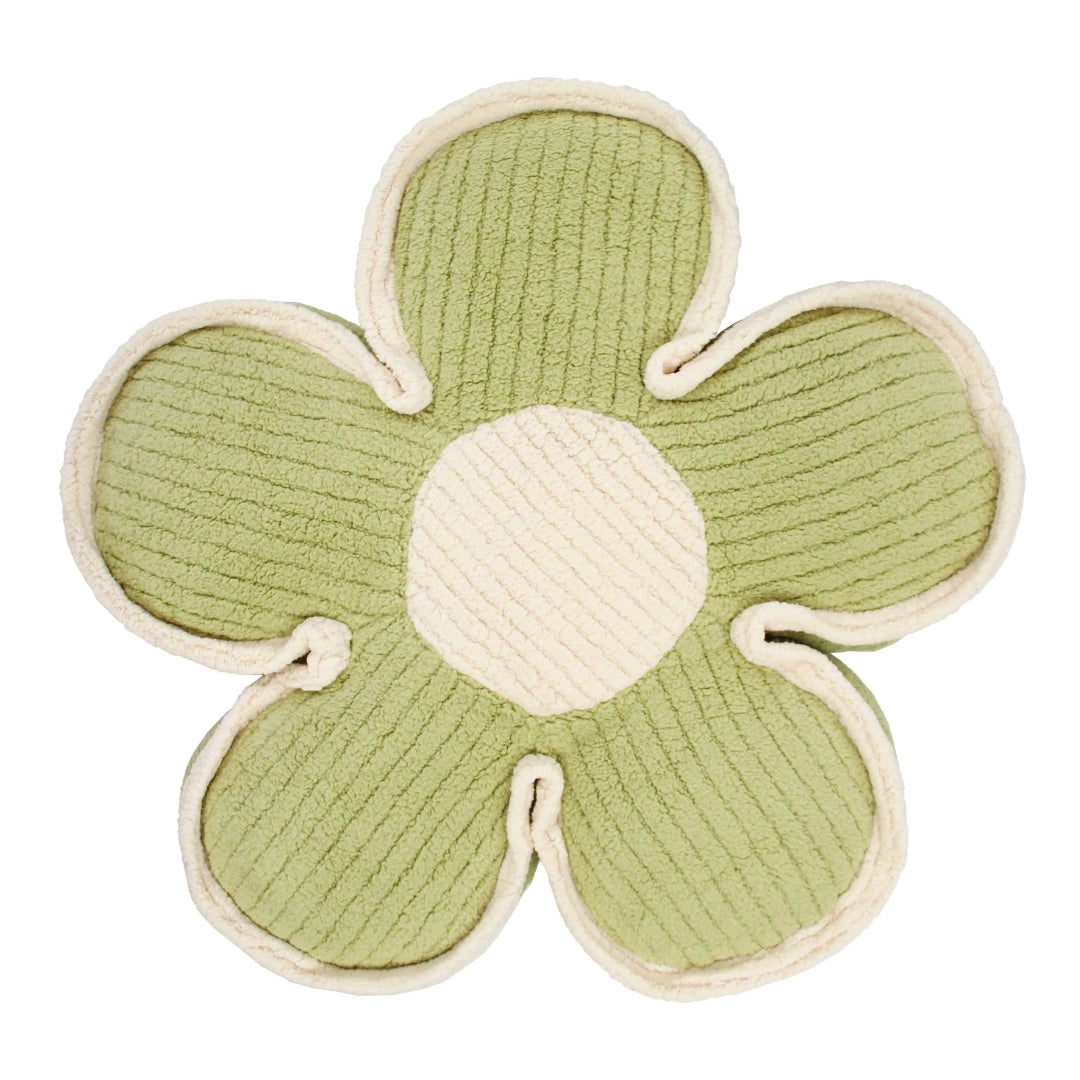 Hazel & Hunter Flower Cushion Green