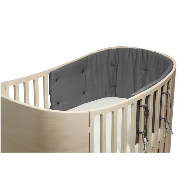 Leander Organic Classic Cot Bumper Cool Grey
