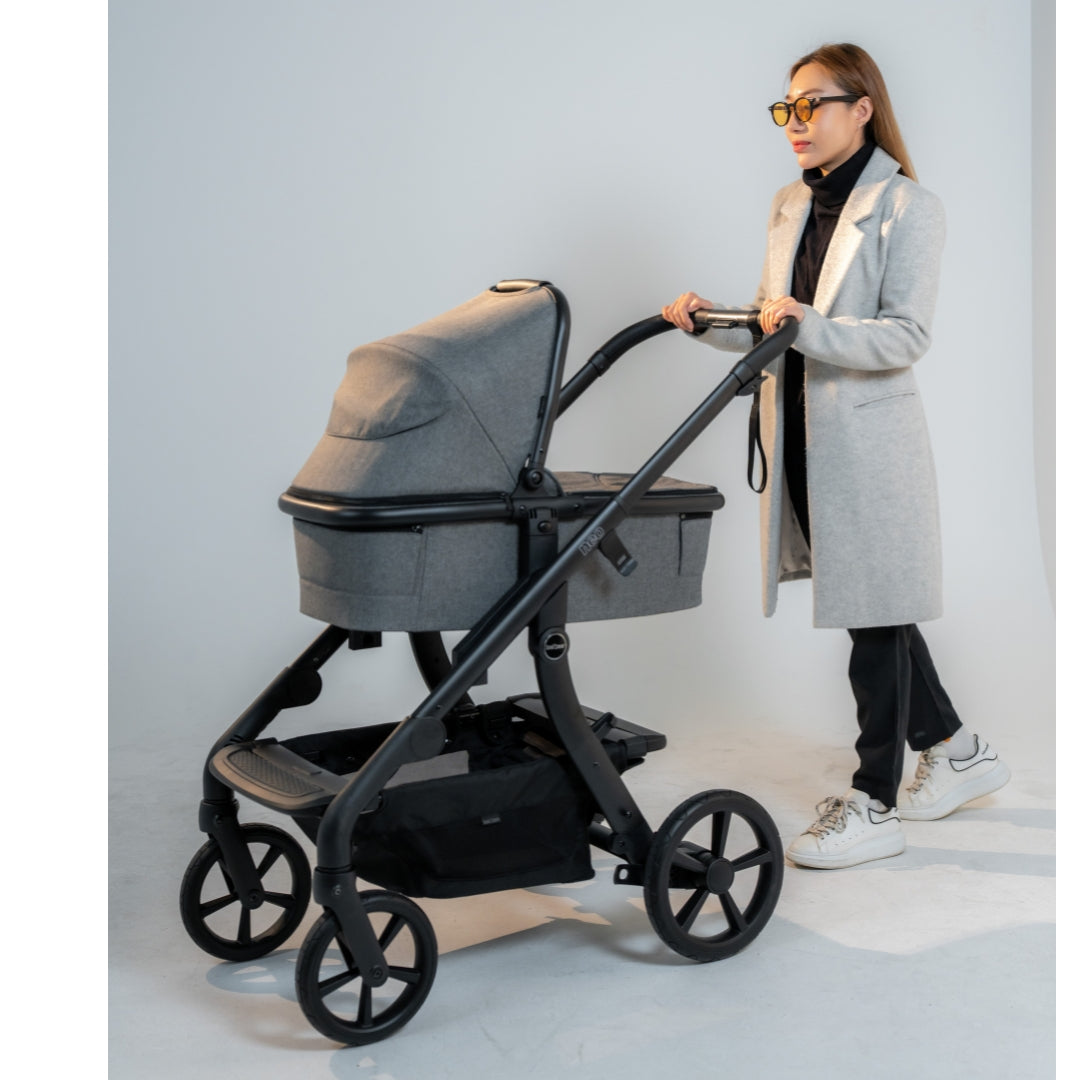 Love n Care Neo Carry Cot Heathered Grey