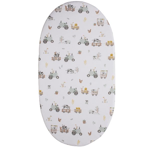 Living Textiles Bedside Bed Sleeper Fitted Sheet 1pk Tractor Ride