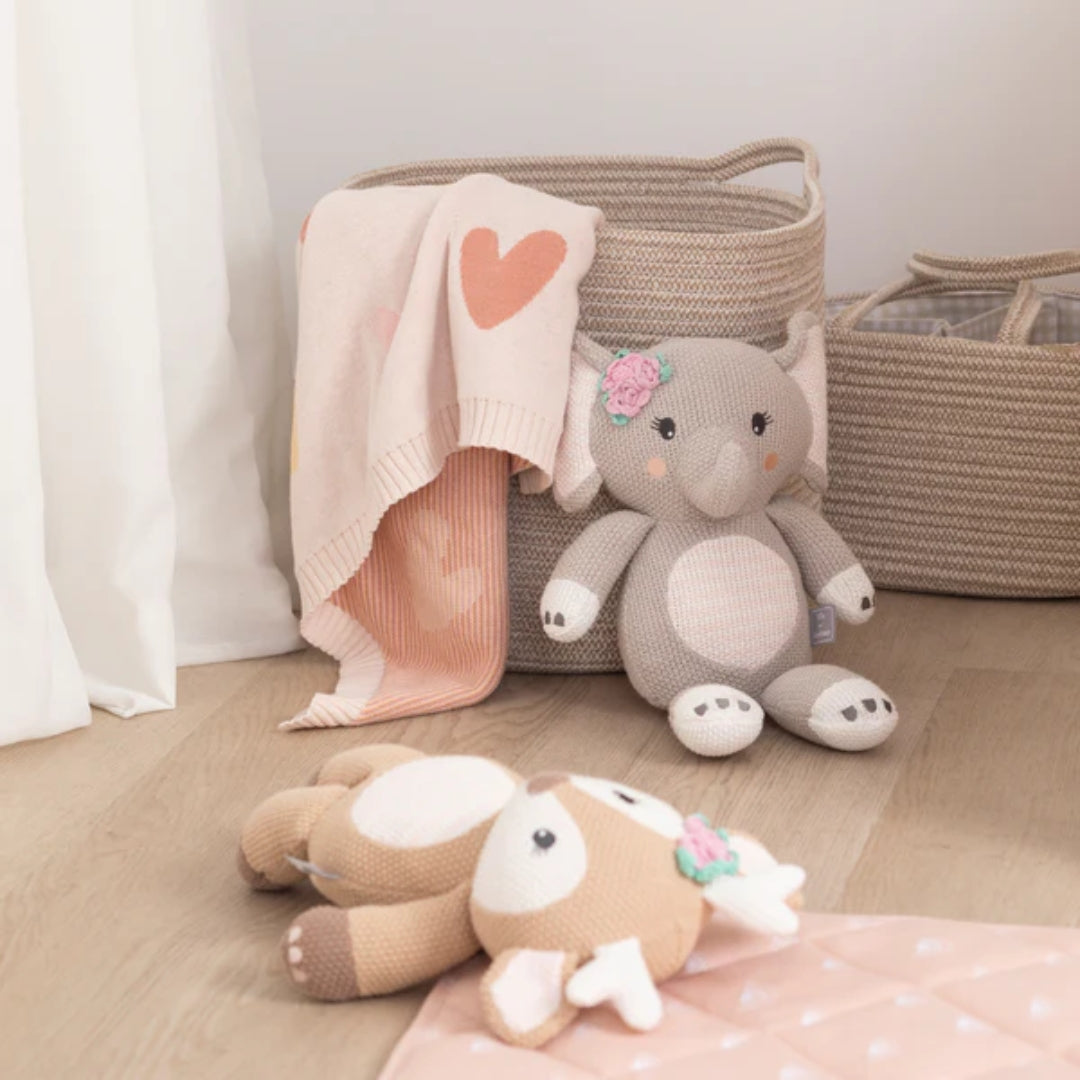 Living Textiles Cotton Rope Medium Hamper Natural