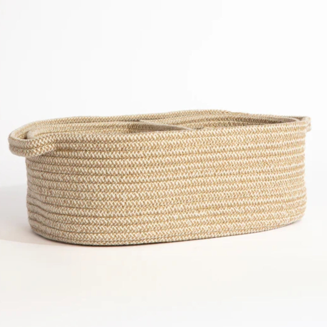 Living Textiles Cotton Rope Nursery Storage Set 3pc Natural