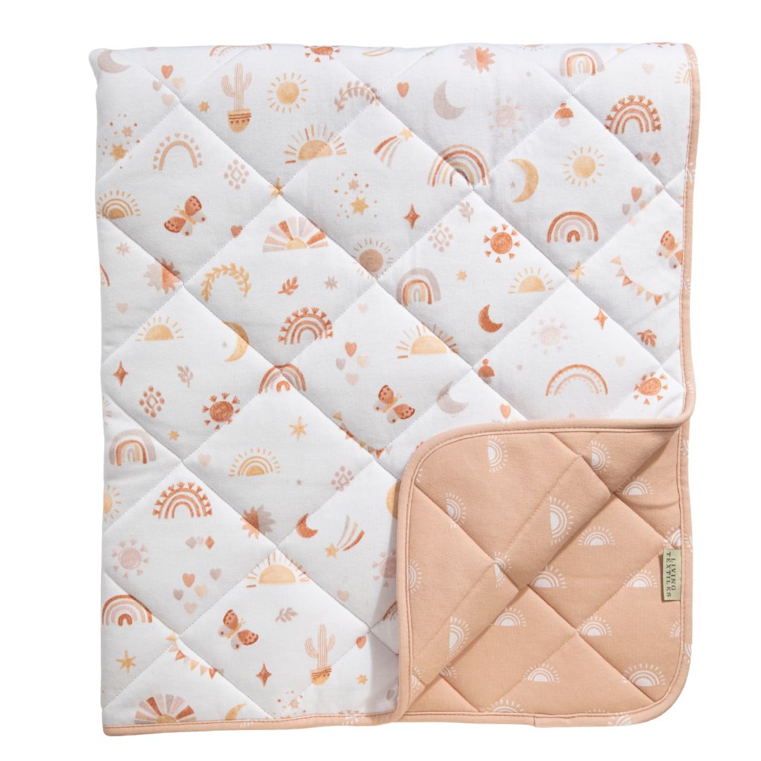 Living Textiles Reversible Quilted Cot Comforter Bohemian Bliss
