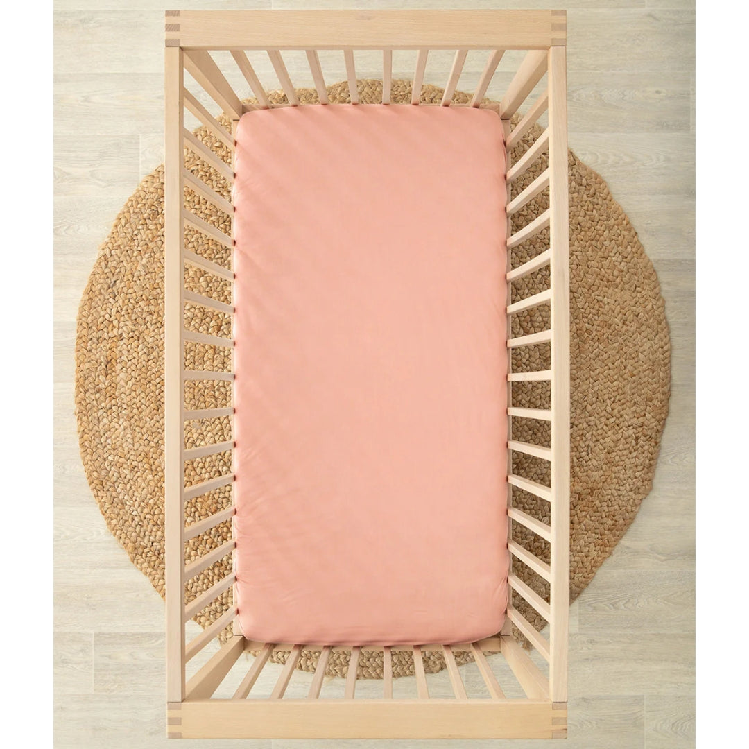 Love to Dream TENCEL Cot Fitted 2 in 1 Waterproof Mattress Protector Sheet ROSE