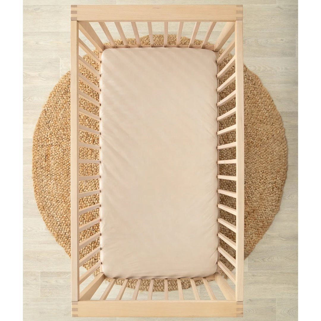 Love to Dream TENCEL Cot Fitted 2 in 1 Waterproof Mattress Protector Sheet TAUPE