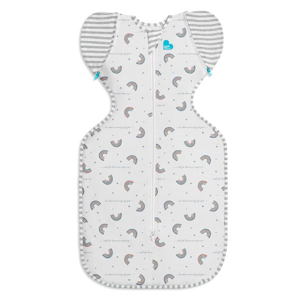 Love To Dream Swaddle Up Transition Bag Original 1.0Tog White Rainbow Dream Large