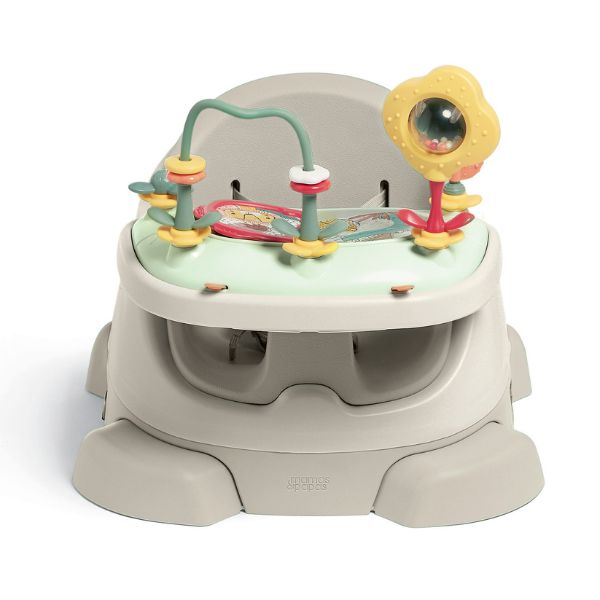 Mamas & Papas Bug 3-in-1 Floor & Booster Seat with Activity Tray Clay