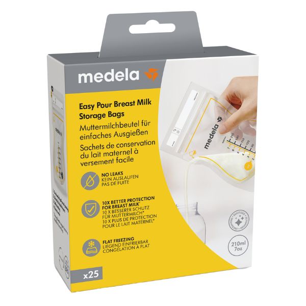 Medela Easy Pour Breast Milk Storage Bags 25pcs