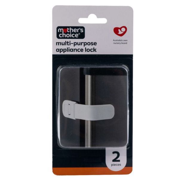 Mother's Choice Multi Purpose Appliance Lock White 2pk