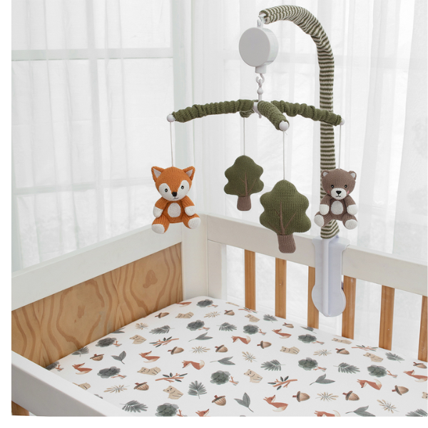 Living Textiles Musical Mobile Set Forest Retreat