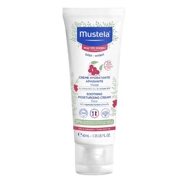 Mustela Moisturising Soothing Face Cream 40ml (Sensitive Skin)