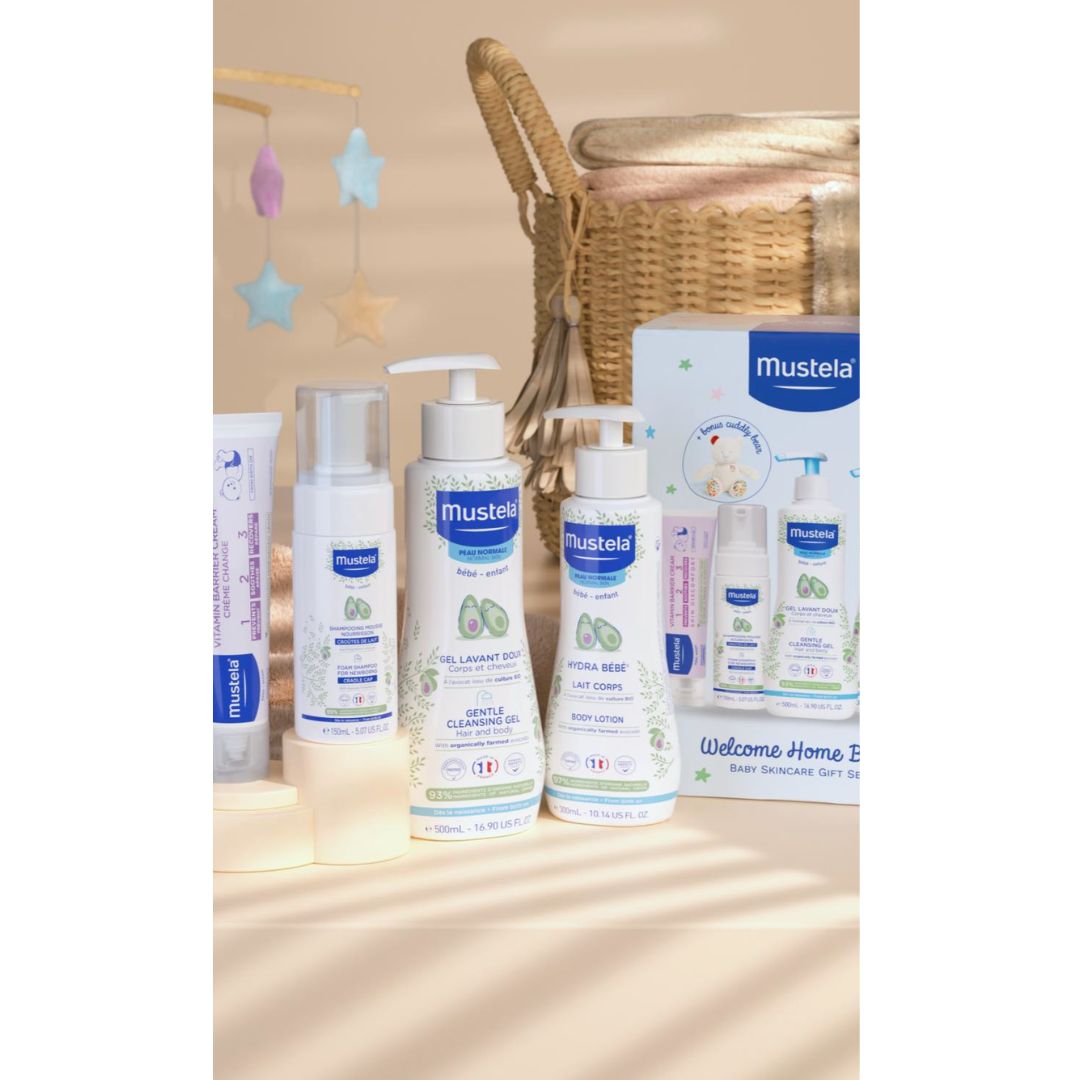 Mustela Welcome Home Baby - Baby Skincare Gift Set