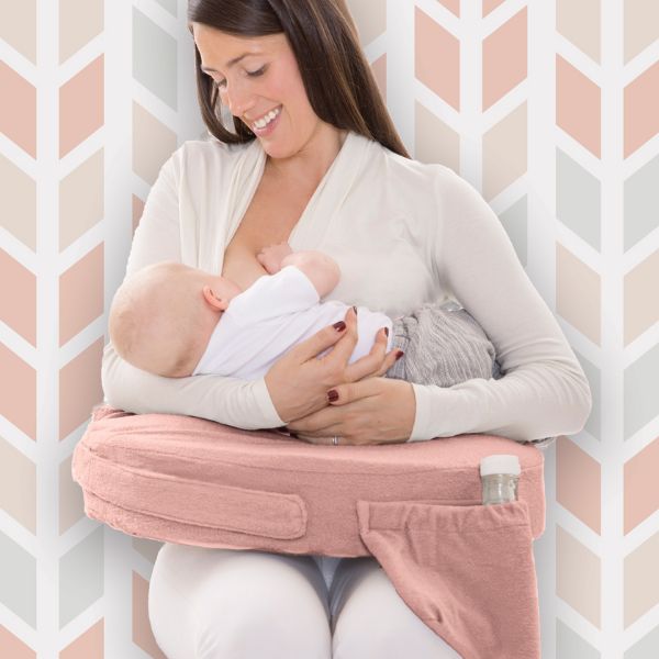 My Brest Friend Deluxe Nursing Pillow Soft Rose