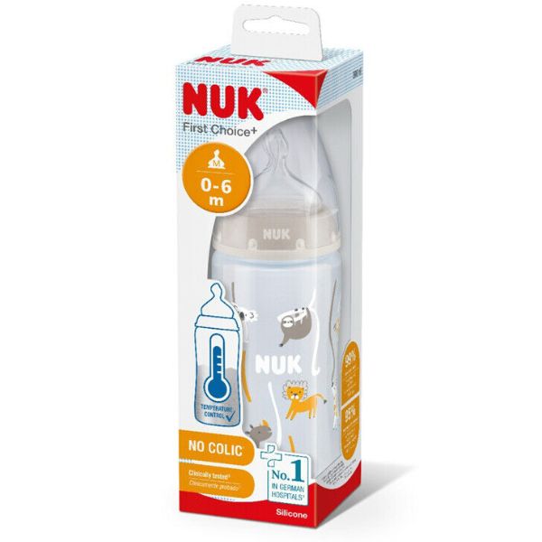 NUK PP Temperature Control Bottle 300ml 0-6m Neutral
