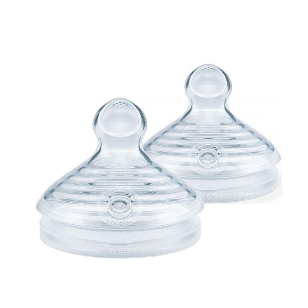 NUK For Nature Silicone Teat Medium 2pk