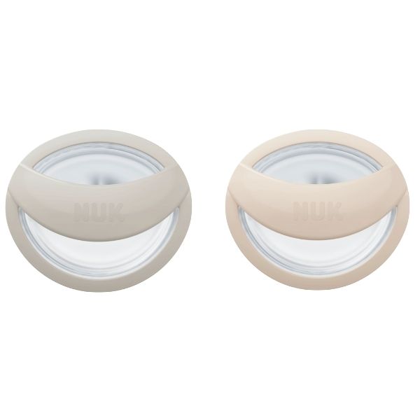 NUK MommyFeel Soothers 0-9 Months Sandstone 2pk