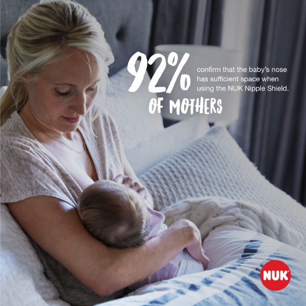 NUK Silicone Nipple Shields with Box Medium 2pk